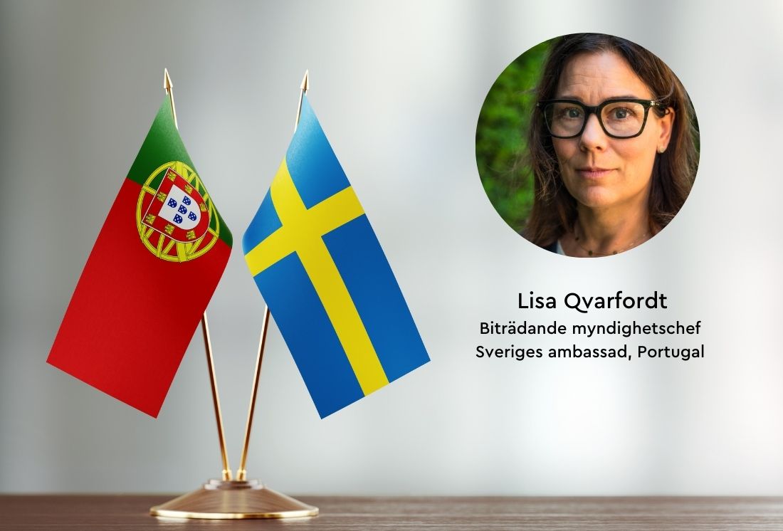 Intervju med Lisa Qvarfordt, biträdande myndighetschef på Sveriges ambassad i Portugal.